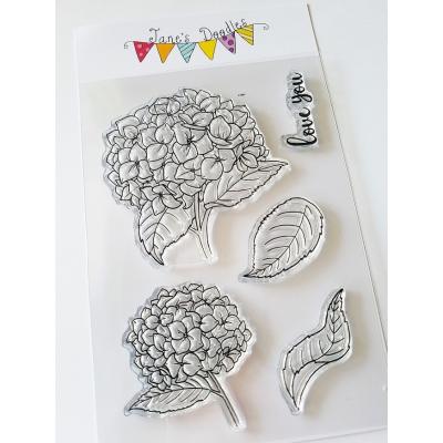 Jane's Doodles Clear Stamps - Hydrangea
